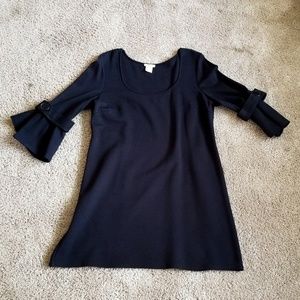 Nubby Black Tunic Women's Size Large